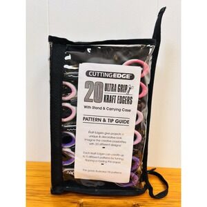 Ultra Grip KRAFT Edgers Craft Scissors with Stand & Carrying‎ Case Set of 20